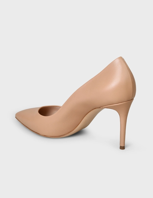 женские бежевые Туфли Casadei 120-beige - фото-2
