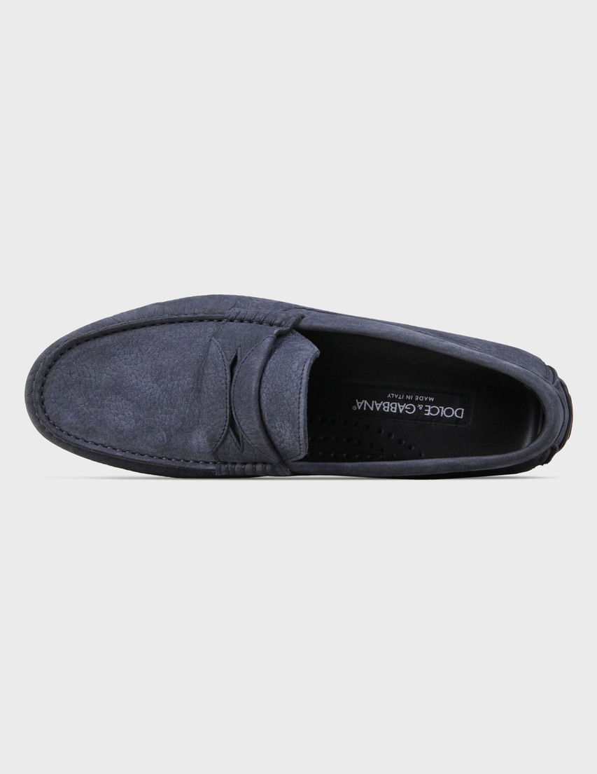 синие мужские Мокасины Dolce & Gabbana DG10-23-03-19-blue 8657 грн
