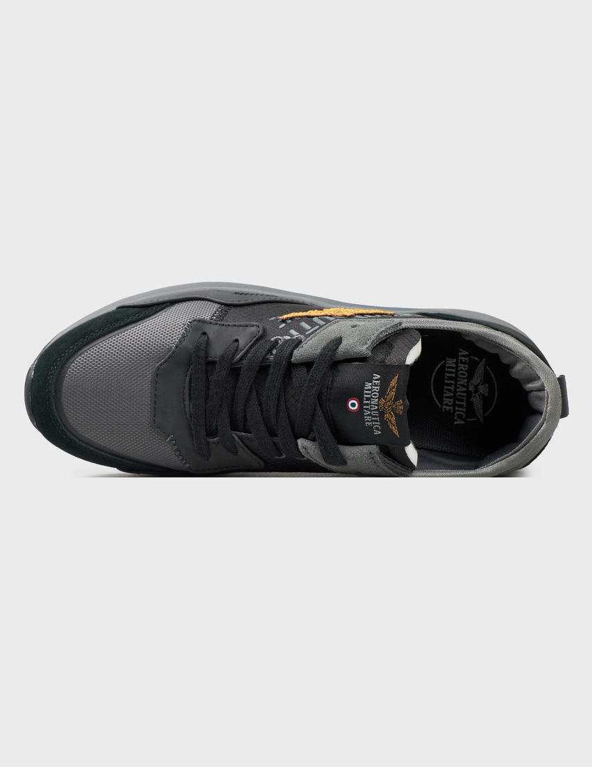 черные мужские Кроссовки Aeronautica Militare 3377_gray 5768 грн