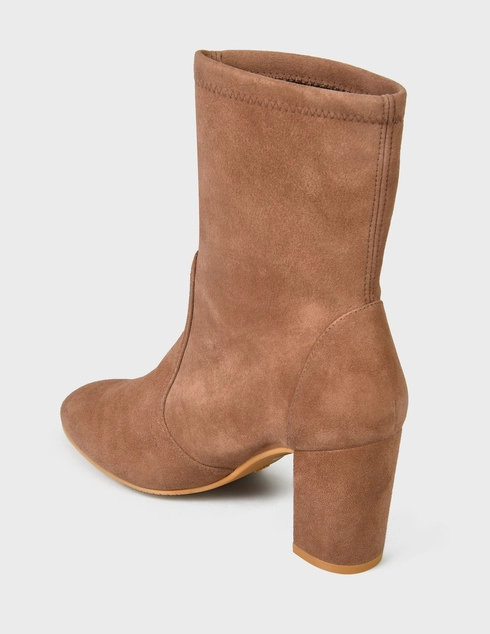 женские коричневые Полусапоги Stuart Weitzman SW-AW21-YULIANA-80-S6281-TAU-brown - фото-2