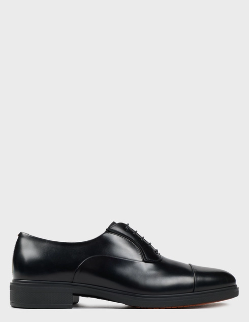 мужские черные кожаные Оксфорды Santoni 18957_black - фото-5