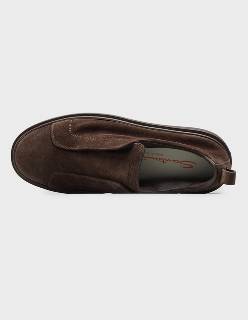 коричневые мужские Кеды Santoni 21995_brown 35947 грн