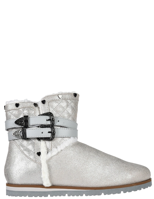 женские серебряные кожаные Угги Trussardi 79A00283-M020_silver - фото-5