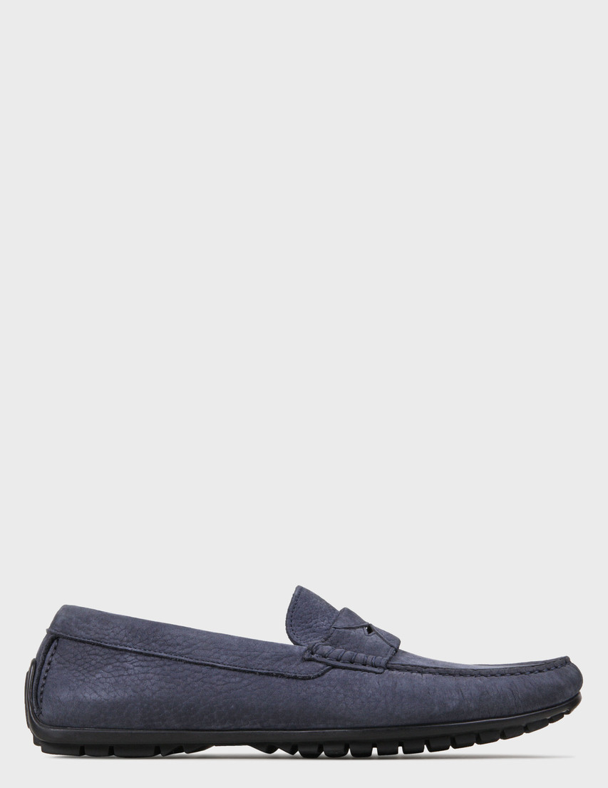 мужские синие нубуковые Мокасины Dolce & Gabbana DG10-23-03-19-blue - фото-5