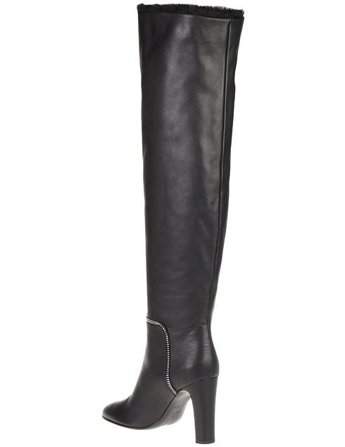 женские черные Ботфорты Giuseppe Zanotti 880030001_black - фото-2