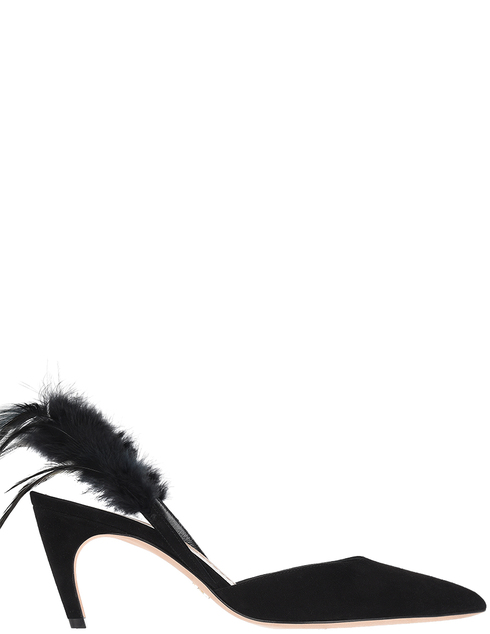 женские черные замшевые Босоножки Christian Dior KCC245SFT900-18_black - фото-5