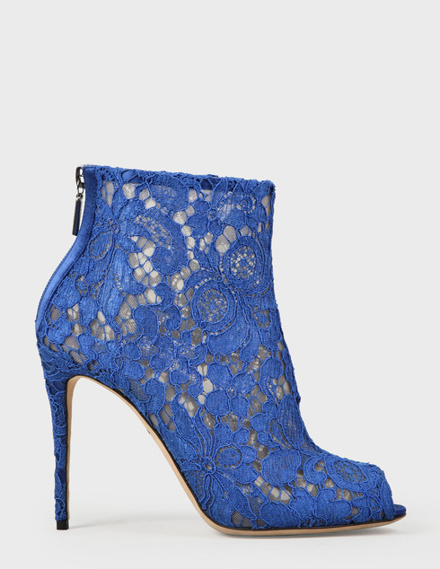 женские синие текстильные Ботильоны Dolce & Gabbana dg28-05-19-blue - фото-5