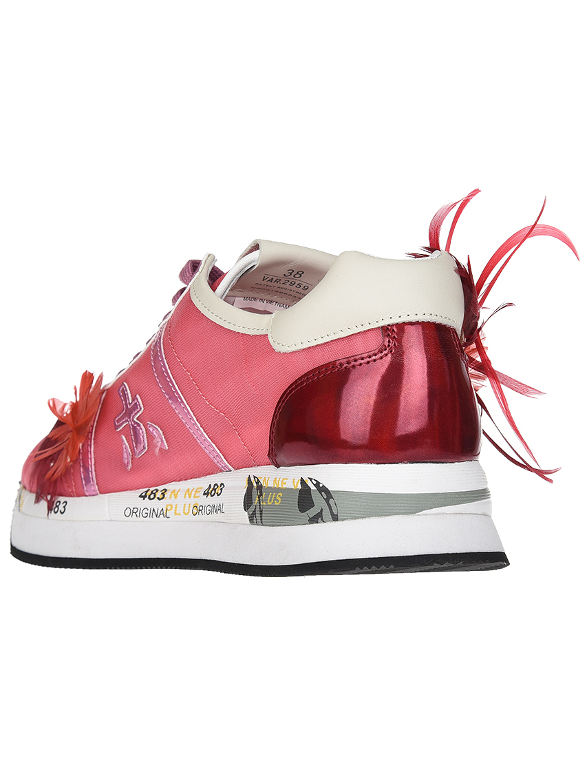 женские розовые Кроссовки Premiata AGR-2959-pink - фото-2