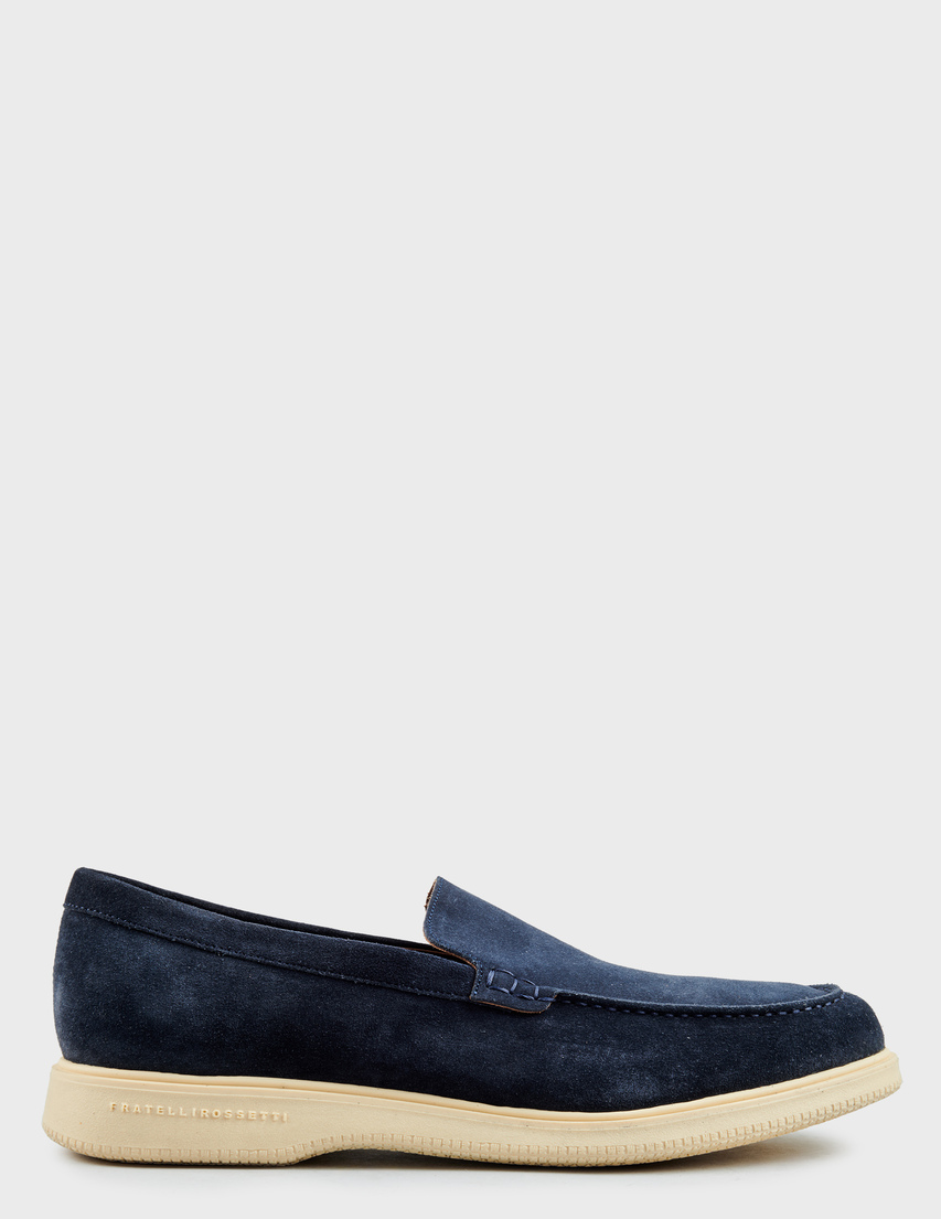 мужские синие замшевые Туфли Fratelli Rossetti 47273_blue - фото-5