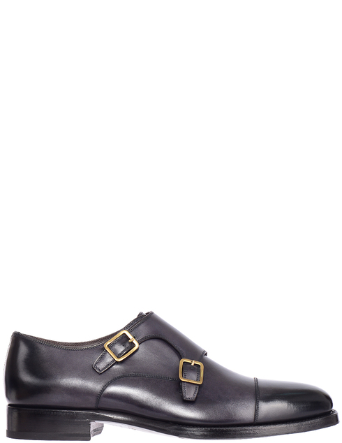 мужские серые кожаные Монки Tom Ford J1006GBETGIS.1718 - фото-5