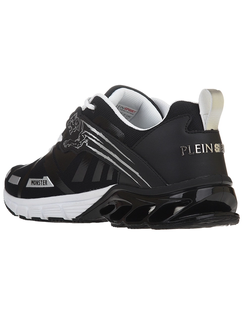 мужские черные Кроссовки Plein Sport 1176--silver_black - фото-2