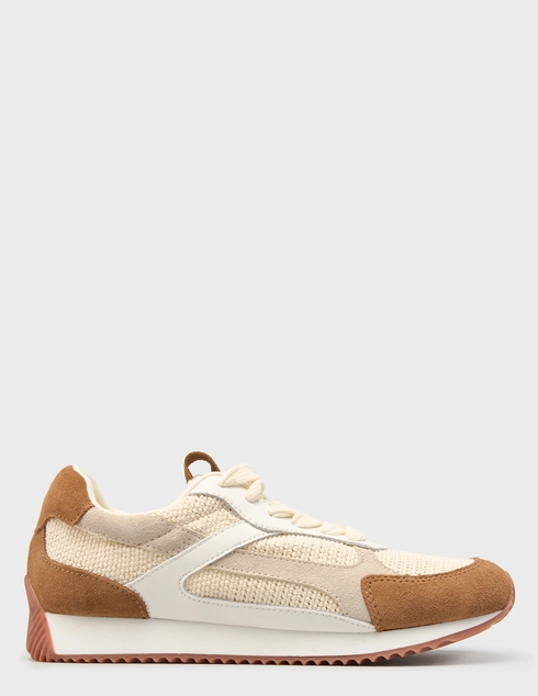 женские бежевые текстильные Кроссовки Gioseppo 78054_beige - фото-5