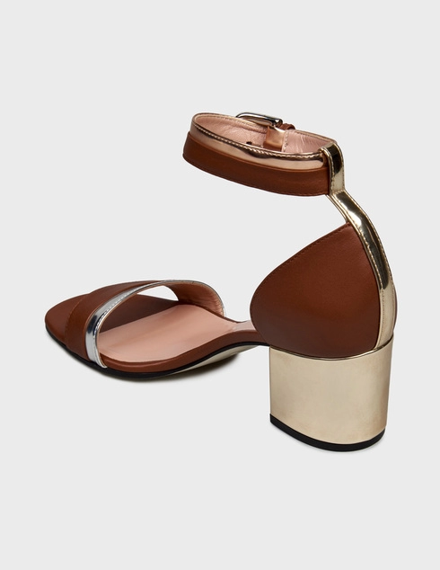 женские коричневые Босоножки Pollini 258E6SH6B-2FB00GS-003_brown - фото-2