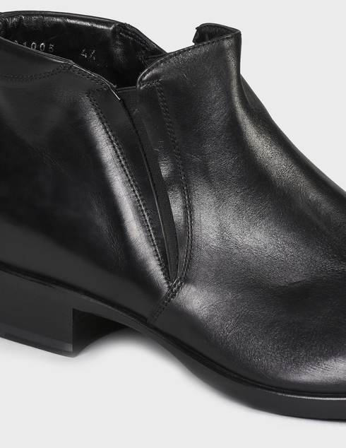 мужские черные кожаные Ботинки Gianfranco Butteri 91005-black - фото-5