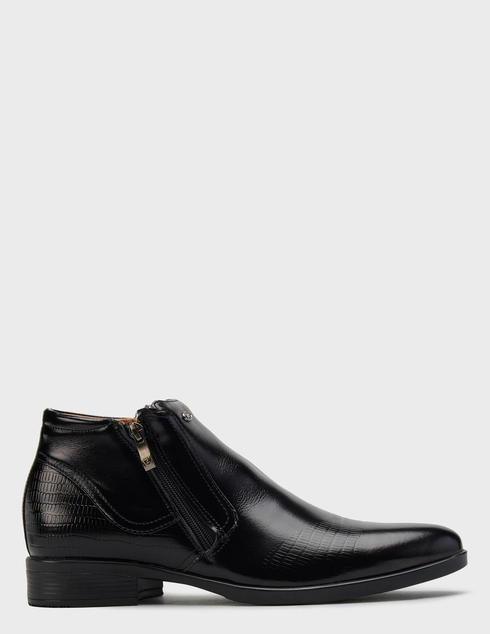 мужские черные кожаные Полуботинки	 TAPI 2112-100-152-136_black - фото-5