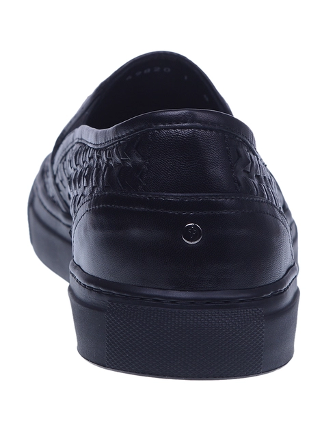 мужские черные Слипоны Cesare Paciotti 49820_black - фото-2