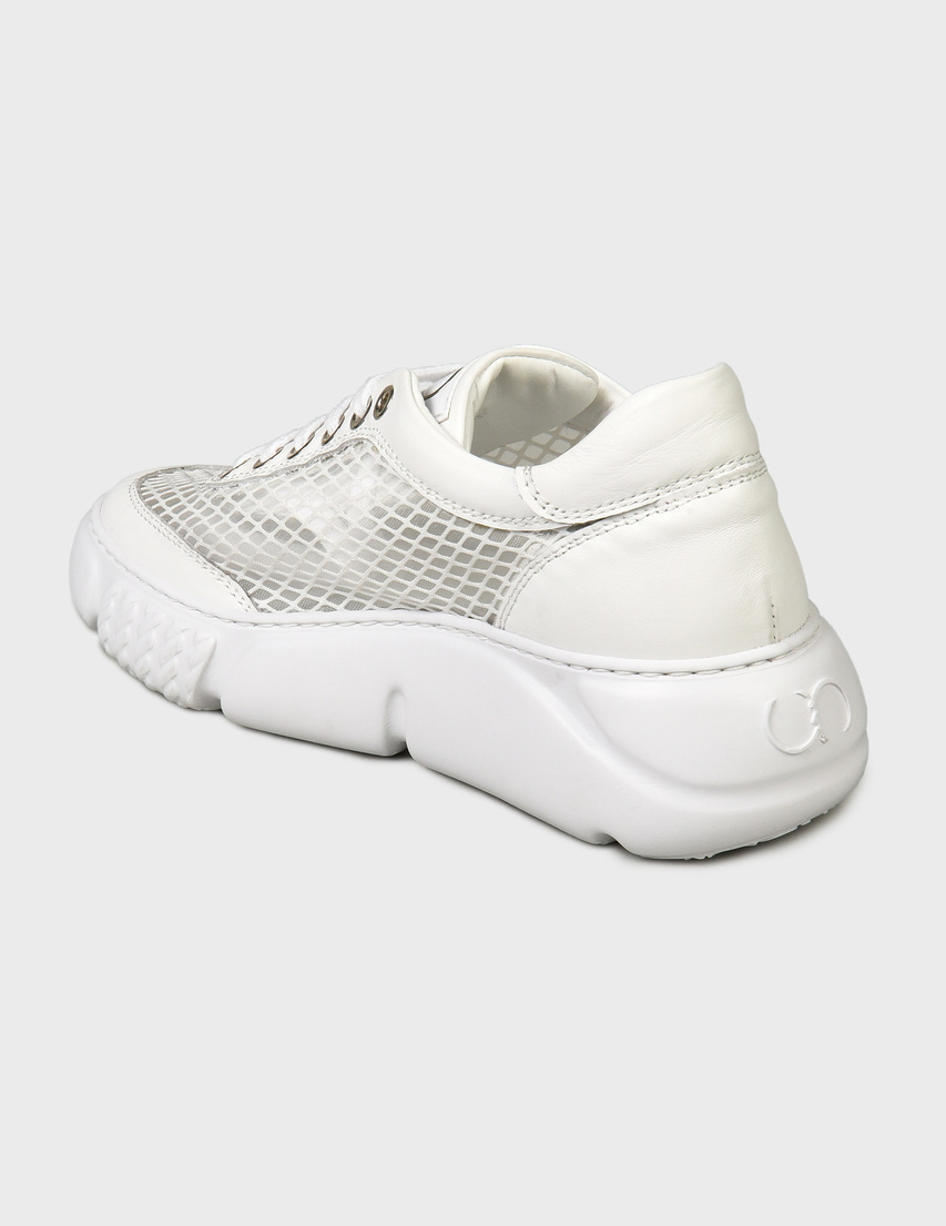 женские белые Кроссовки Cesare Casadei 30227_white - фото-2