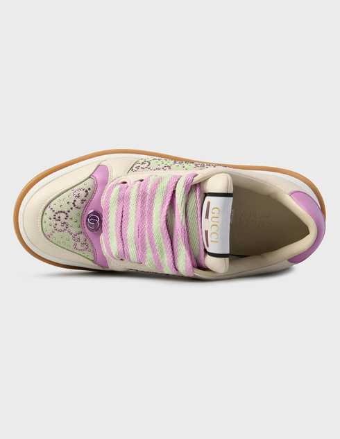 бежевые женские Кеды Gucci GG1404SCREN_beige 44240 грн