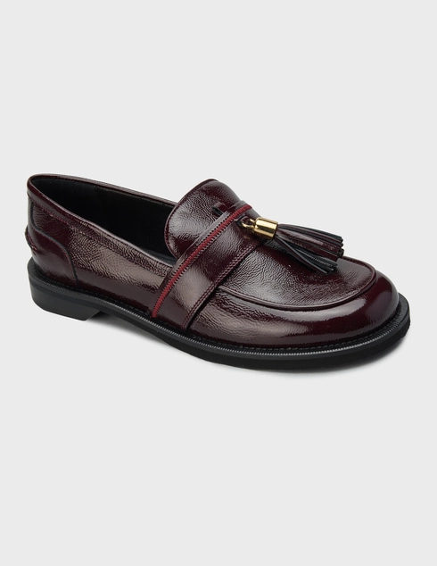бордовые Лоферы Evaluna 3921_bordo