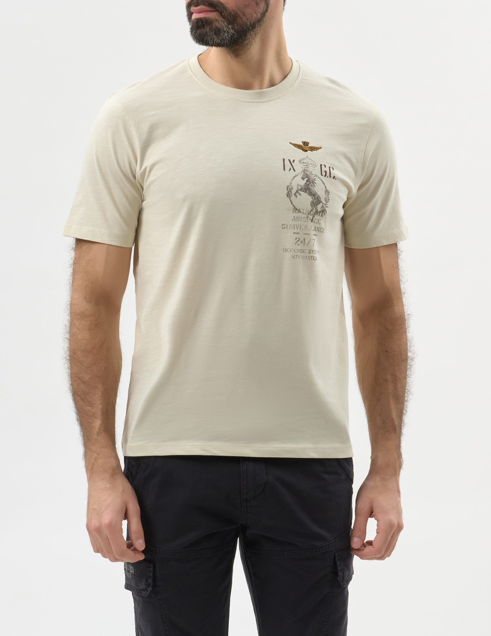 

Футболка, Бежевый;молочный