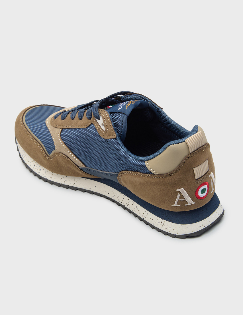 мужские синие Кроссовки Aeronautica Militare 3545_blue - фото-2