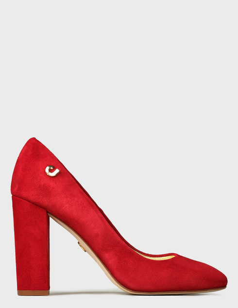 женские красные замшевые Туфли Charles Jourdan 715600-50-red - фото-5