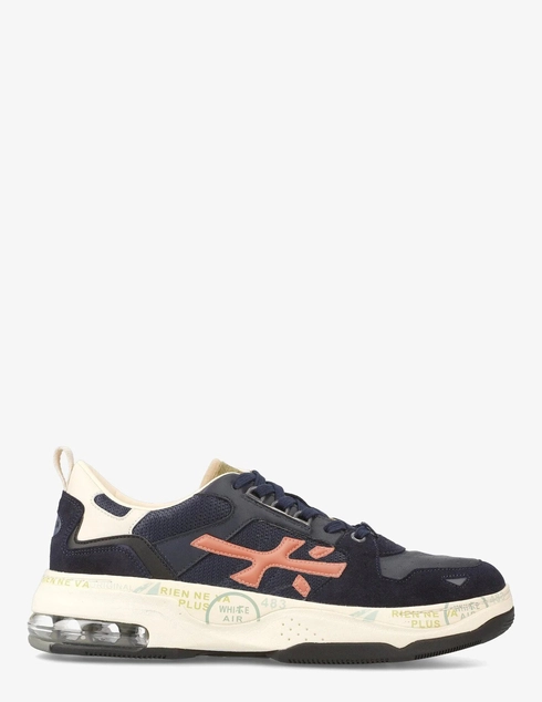 мужские многоцветные кожаные Кроссовки Premiata DRAKE_371 - фото-5