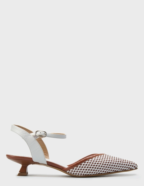 женские белые кожаные Босоножки H'estia Venezia 4521_white - фото-5