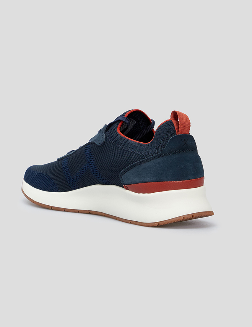 мужские синие Кроссовки Hackett London HMS21388-595-blue - фото-2