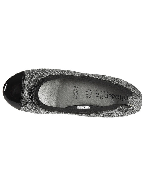 черные женские Балетки Nila & Nila 7204_silver 880 грн