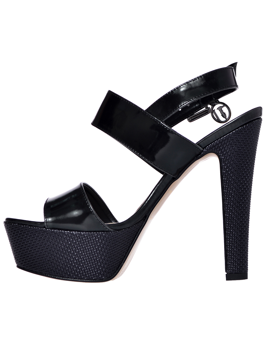 женские черные Босоножки Trussardi 79S59153-19 - фото-2