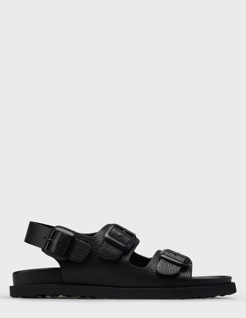 мужские черные кожаные Сандалии Giampiero Nicola 5300_black - фото-5