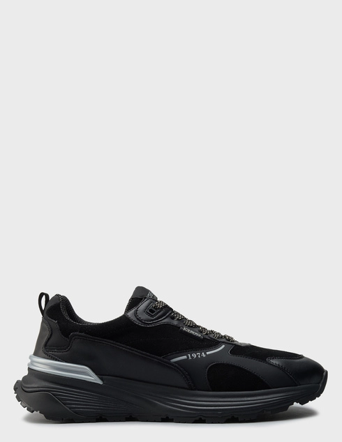 мужские черные кожаные Кроссовки Iceberg 1758_black - фото-5