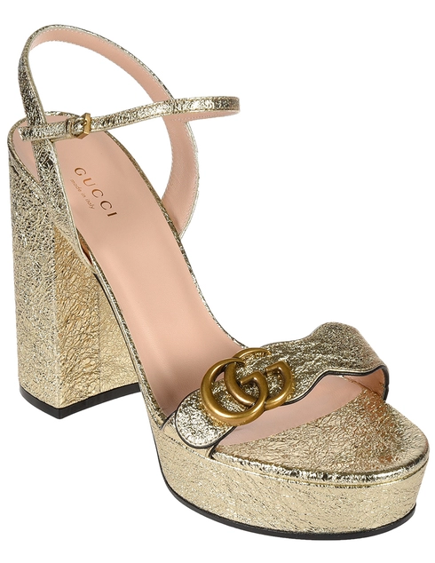 золотые Босоножки Gucci 573021DKT007100-1920-gold