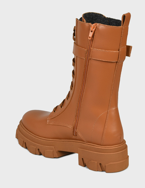 женские коричневые Ботинки Stokton BLK-83-brown - фото-2
