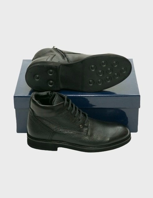мужские черные кожаные Ботинки Lab Milano 04CH - фото-5
