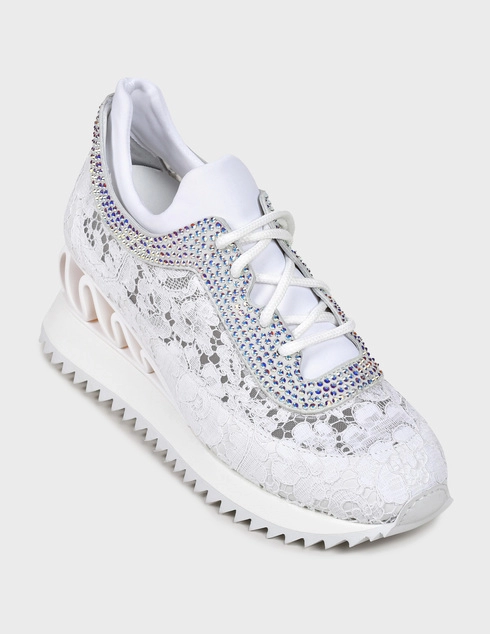 женские белые Кроссовки Le Silla 6806-white - фото-2