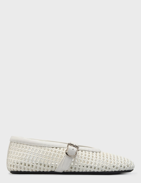 женские белые кожаные Балетки Helena Soretti LAURA_white - фото-5