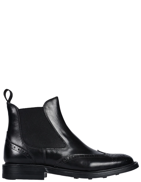 мужские черные кожаные Ботинки Brecos 9095 - фото-5