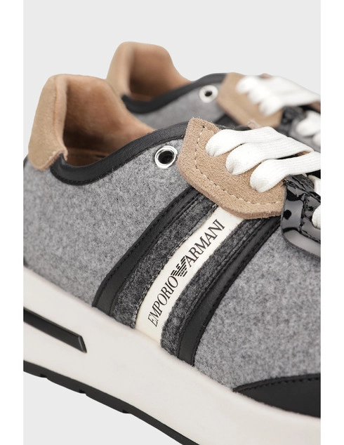 серые Кроссовки Emporio Armani EMPORIO_ARMANI_11164 размер - 38; 38.5; 39