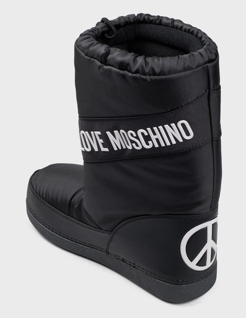 женские черные Угги Love Moschino JA24032G0LISA000_black - фото-2