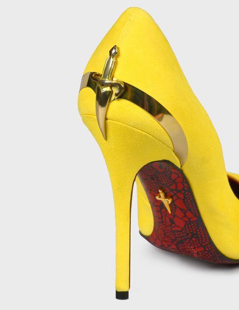 женские желтые замшевые Туфли Cesare Paciotti CP_550110CA_YELLOW-yellow - фото-5