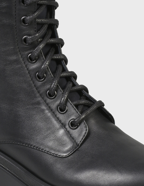 женские черные кожаные Ботинки Le Silla 6482-black - фото-5