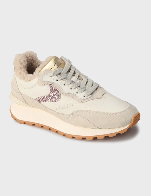 бежевые Кроссовки Voile Blanche qwark-hype-fur_beige