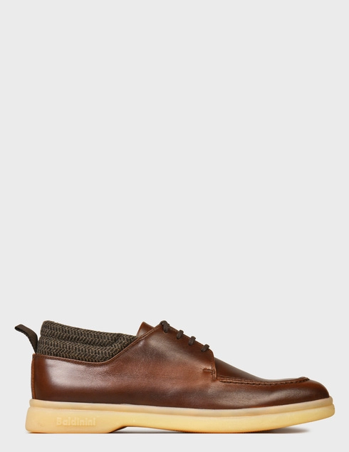 мужские коричневые кожаные Туфли Baldinini 1013_brown - фото-5