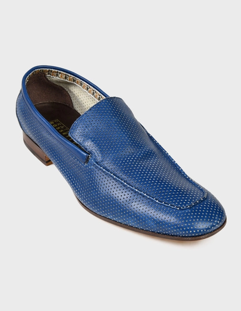 синие Лоферы Fratelli Rossetti S52001-blue