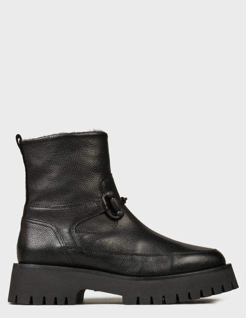 женские черные кожаные Ботинки Giulio Moretti 86381-M_black - фото-5