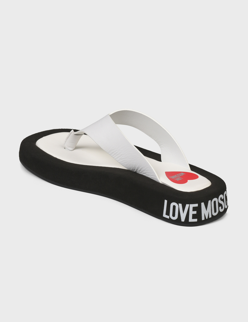 женские белые Пантолеты Love Moschino MOS-110A-white - фото-2