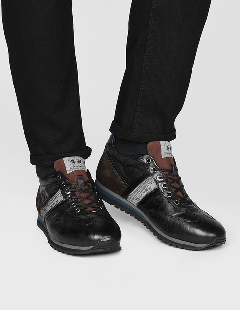 черные Кроссовки La Martina N6050_black