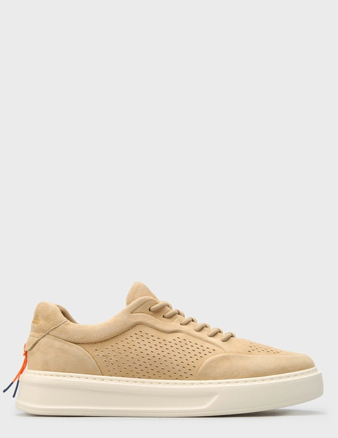 мужские бежевые замшевые Кеды Barracuda 3612_beige - фото-5